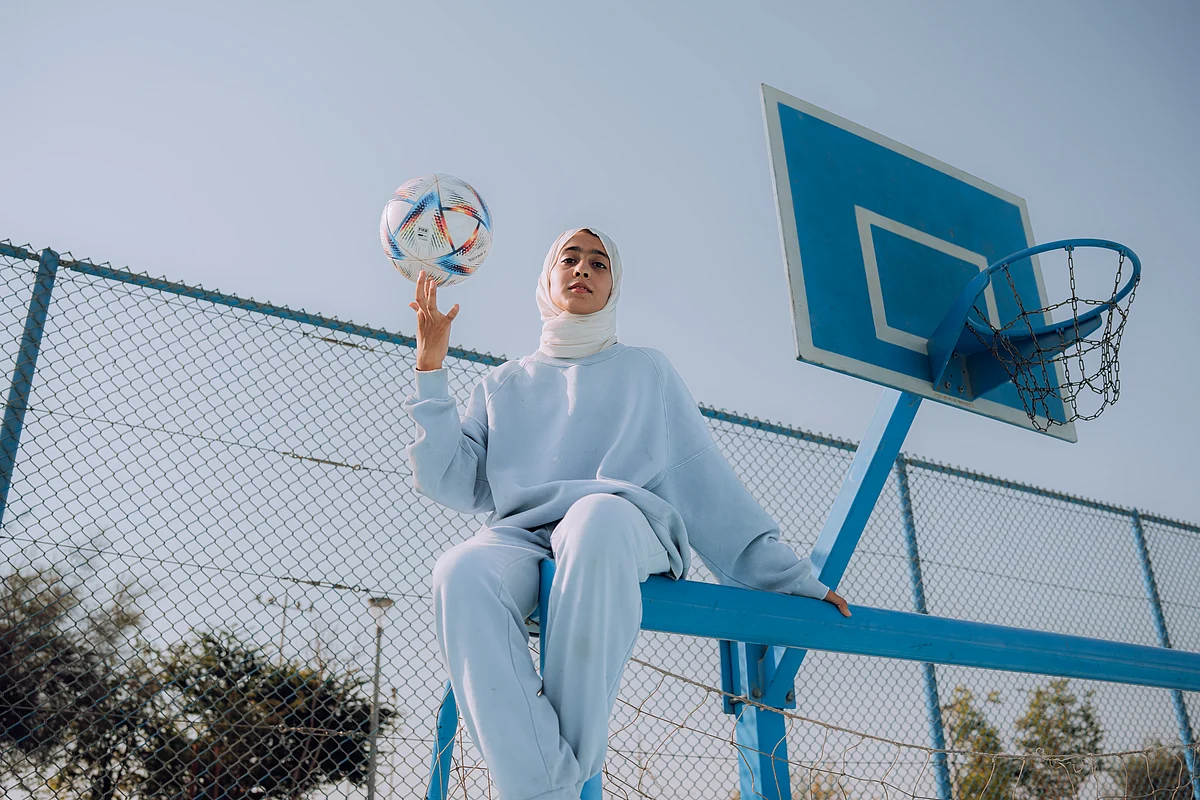 Viral UAE hijabi football freestyler lights up Dubai fan zone with World Cup tricks