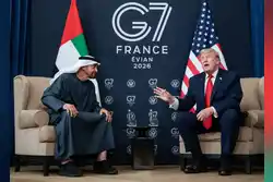 UAE President thanks Trump for continued support during Iran war at G7 summit