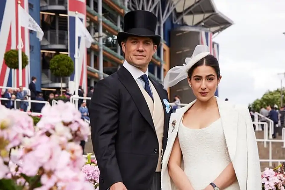 Sara Ali Khan trifft Superman-Darsteller Henry Cavill beim Royal Ascot.