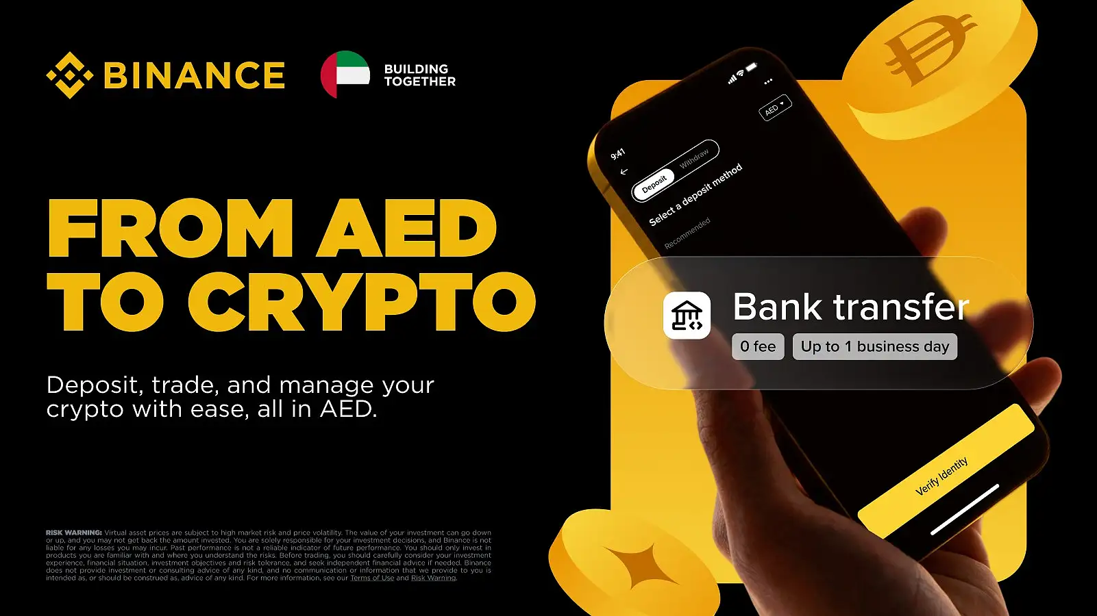 Die neue regulierte Ein- und Auszahlungslösung von Binance für AED erklärt