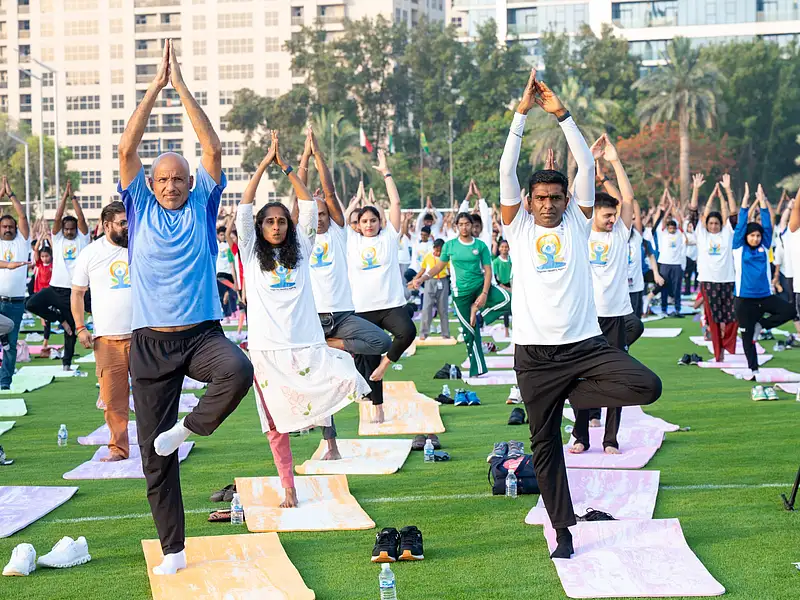 International Yoga Day 2026: 1,600 residents join session at Dubai ...