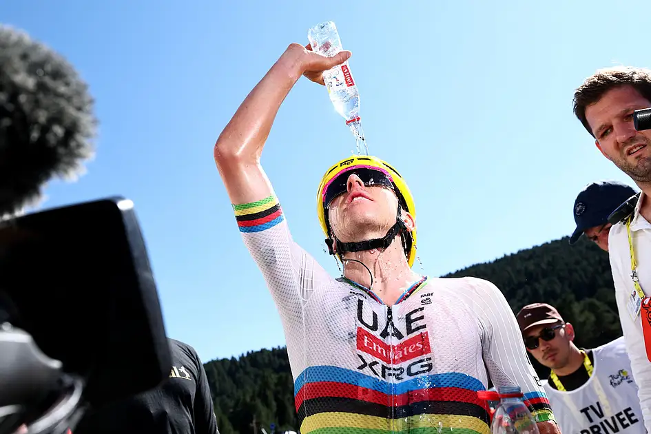 Tour de France: How UAE Team Emirates' Pogacar is battling extreme weather