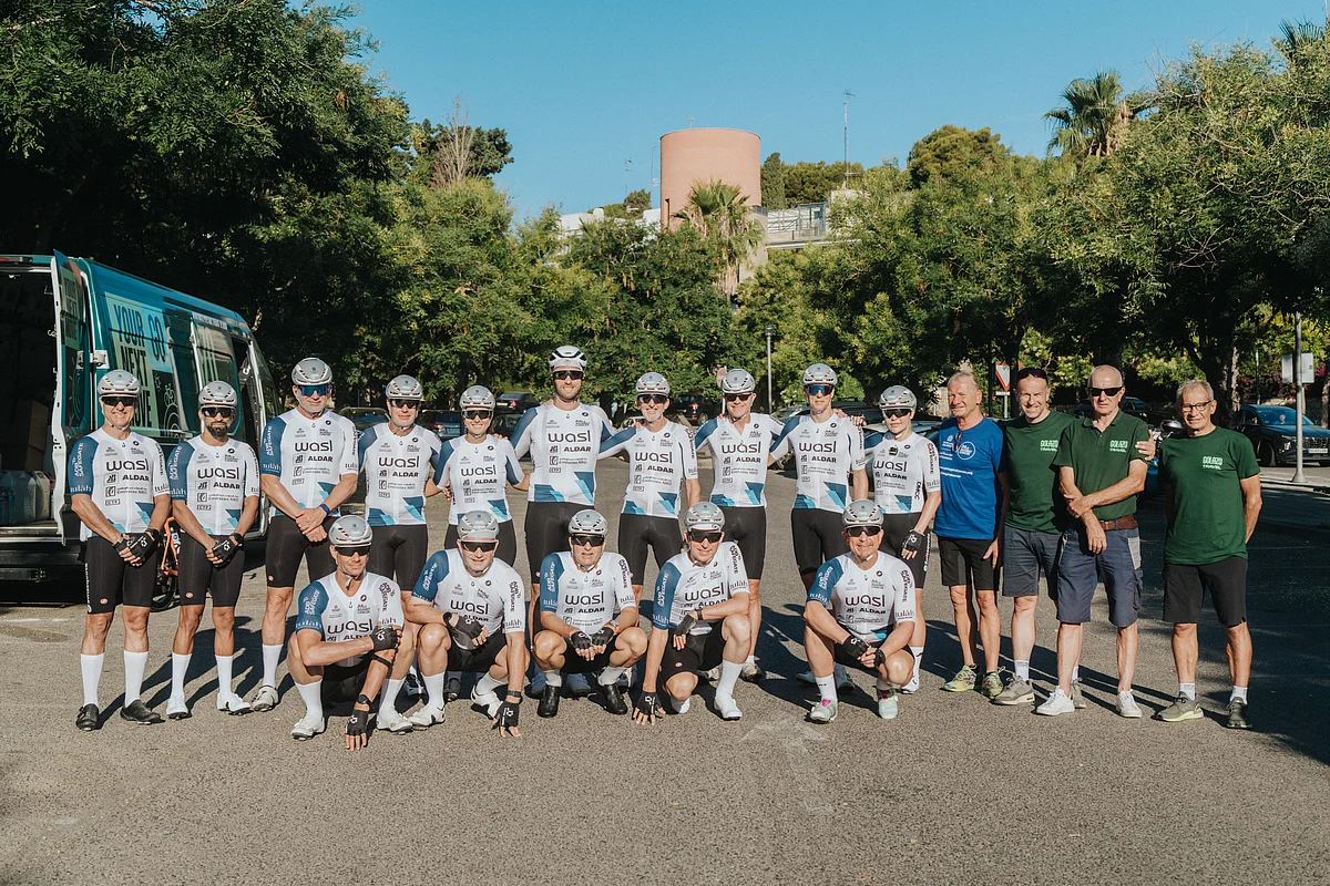 One rider is a stage 4 bone cancer survivor, while others are cycling for loved ones lost to cancer or still undergoing treatment, giving the team a shared purpose on the 3,333km ride
