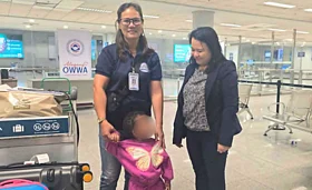 Photos: Filipino toddler abandoned in UAE returns home after care in Dubai shelter