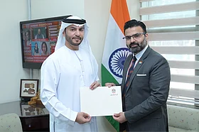 New UAE ambassador to India presents copy of credentials to foreign ministry