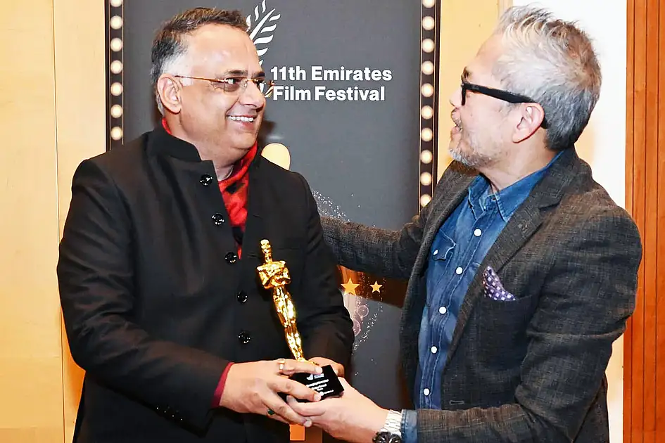Emirates Filmfestival in Dubai präsentiert UAE-inspirierte Trophäen für die Auszeichnungen 2026. Emirates Filmfestival in Dubai präsentiert UAE-inspirierte Trophäen für die Auszeichnungen 2026.