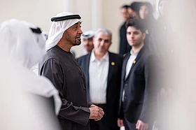 Photos: UAE President receives outstanding graduates, wishes them success