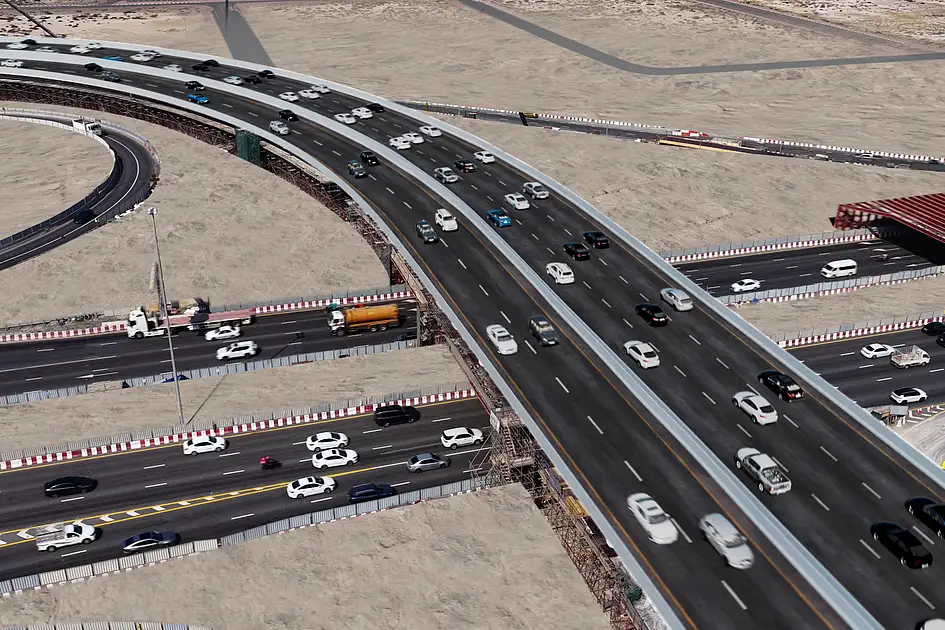 Dubai eröffnet neue Brücke, um Reisezeit auf 5 Minuten zu verkürzen. Dubai eröffnet neue Brücke, um Reisezeit auf 5 Minuten zu verkürzen.