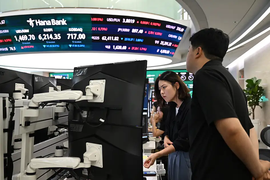 South Korea $2 trillion stock rout breaks records as SK Hynix results ...