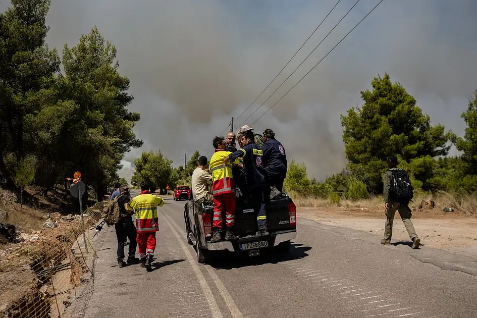 Two helicopters collide as Greece battles wildfires; search ongoing for ...
