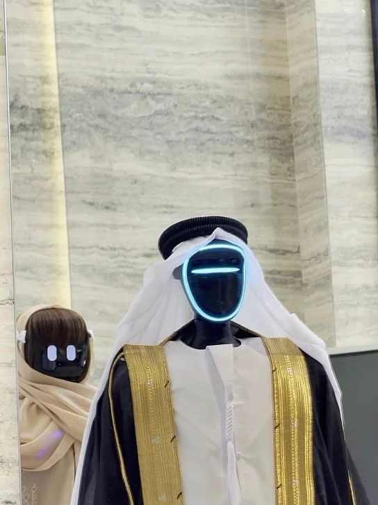 khaleejtimes.com - Yasmin Hussein - Watch: Bu Sunaidah and Moza tie the knot in UAE's first robot marriage