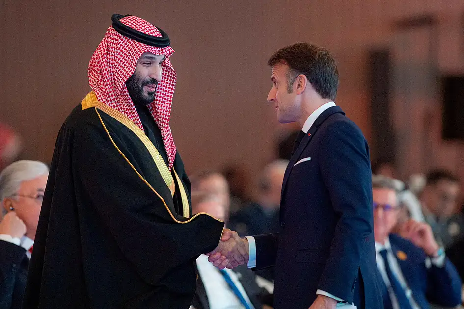 Macron empfängt den saudischen Kronprinzen zu einem Besuch ...