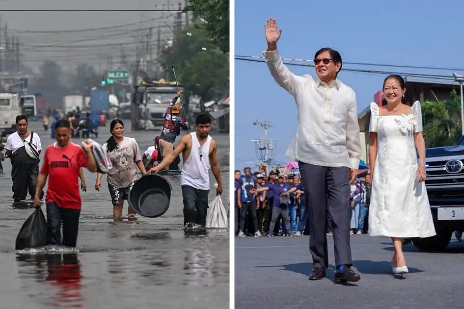 Philippine floods: Pres Marcos draws flak for partying as rains submerge ...