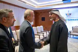 Abu Dhabi Crown Prince meets Iranian President on sidelines of Brics summit in India
