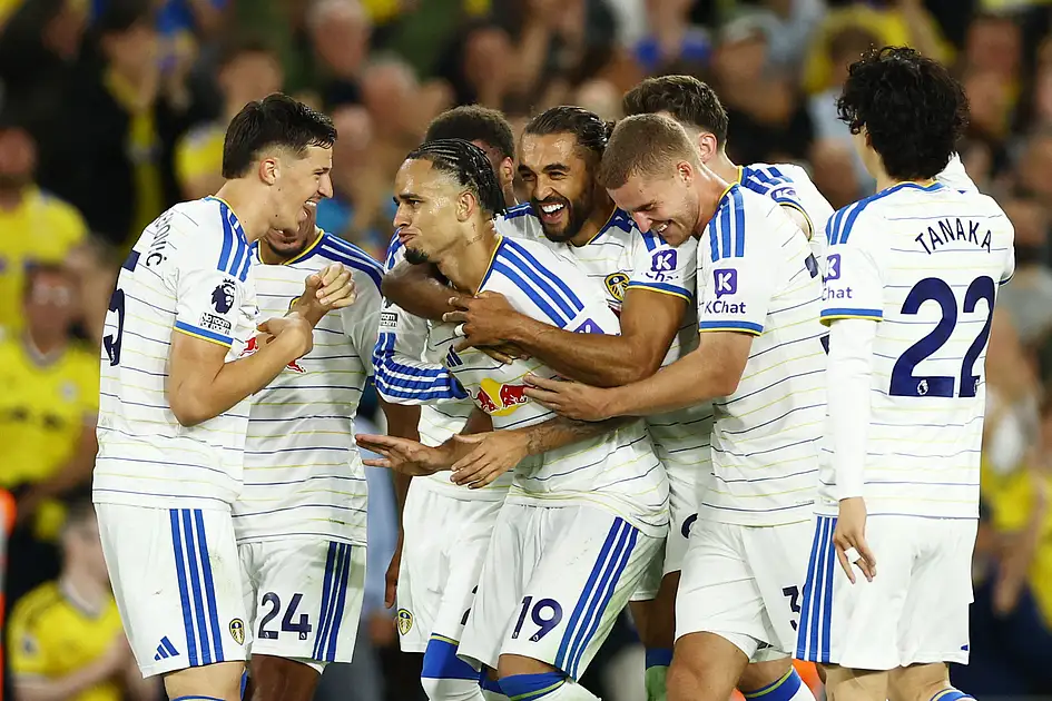 Leeds thrash Newcastle to go third in the Premier League