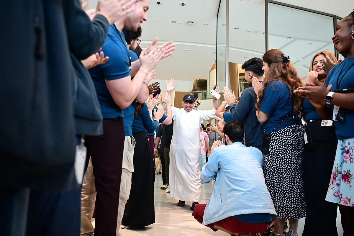 Apple fans take flights to Dubai, line up from 5.45am for iPhone 18 Pro launch