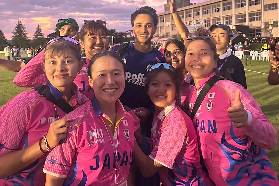 Japan’s Women Cricketers Guide VIPs at India Match