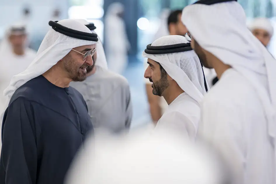 UAE President boards inaugural Etihad Rail train to Dubai, surprising Crown Prince