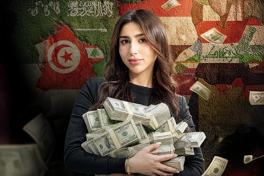 Which Arab country spends the most per person?