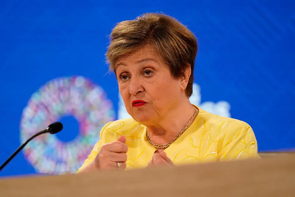 Global Risks Apps IMF chief warns energy shock, growing debt and AI risks threaten global ...