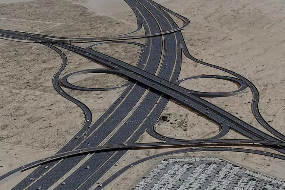 Dubai’s road network could stretch halfway around the world ...