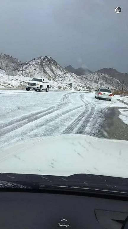 PHOTOS: 'Snow' in Ras Al Khaimah, Fujairah | Khaleej Times