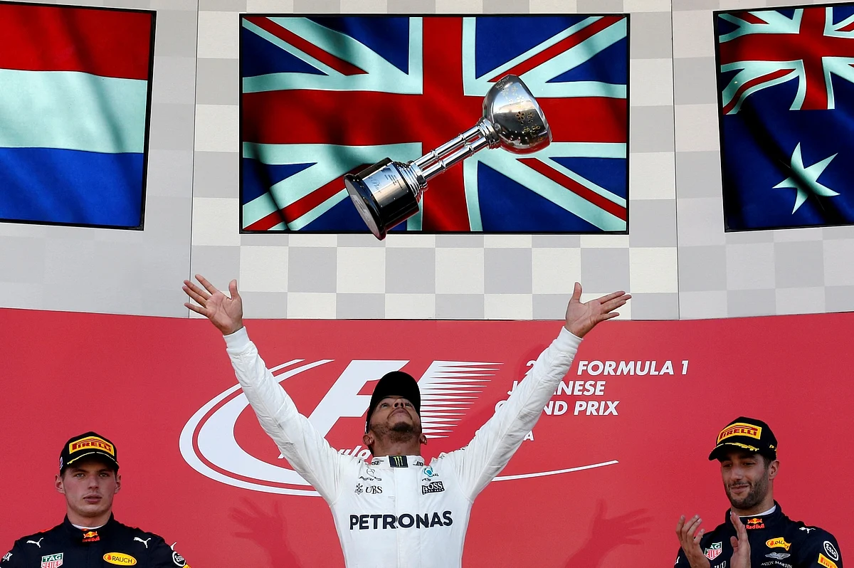 Hamilton gets a step closer to winning his fourth Formula One title ...