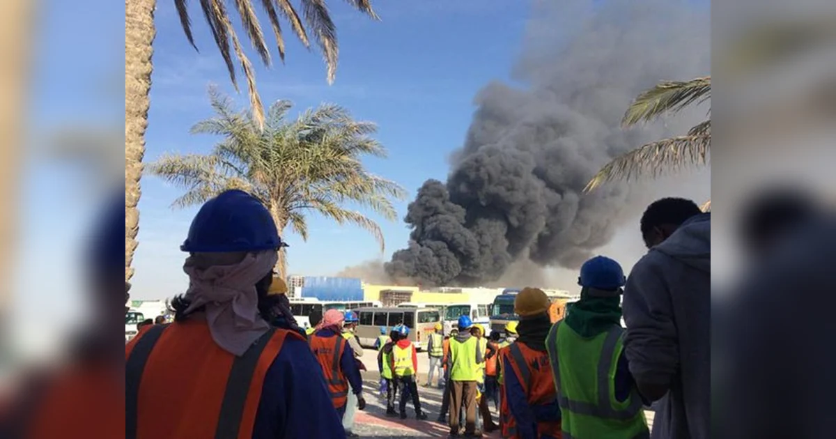 Fire In Qatar WATCH: Huge fire at Qatar's largest under-construction mall | Khaleej Times