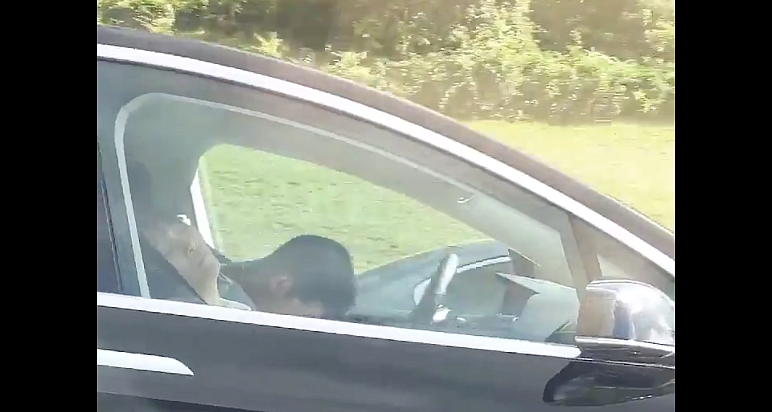 Video Driver Falls Asleep While Tesla Runs At 90kmph On Autopilot