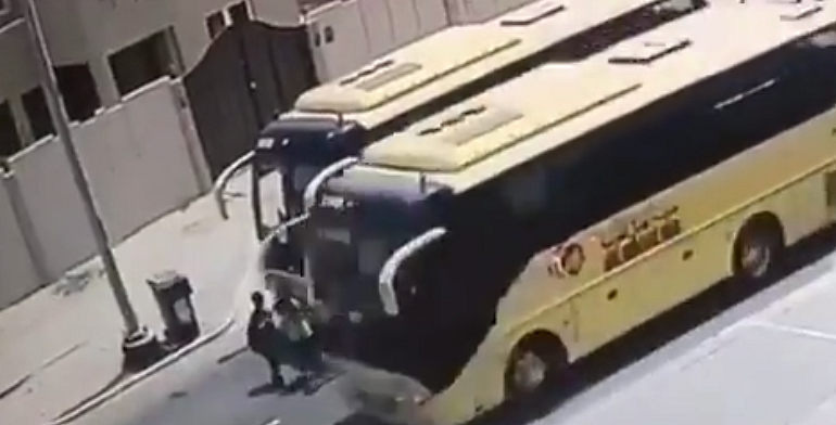 Reckless UAE school bus driver loses licence for nearly running over ...