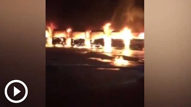 WATCH: Sacked workers set fire to buses in Saudi Arabia | Khaleej Times
