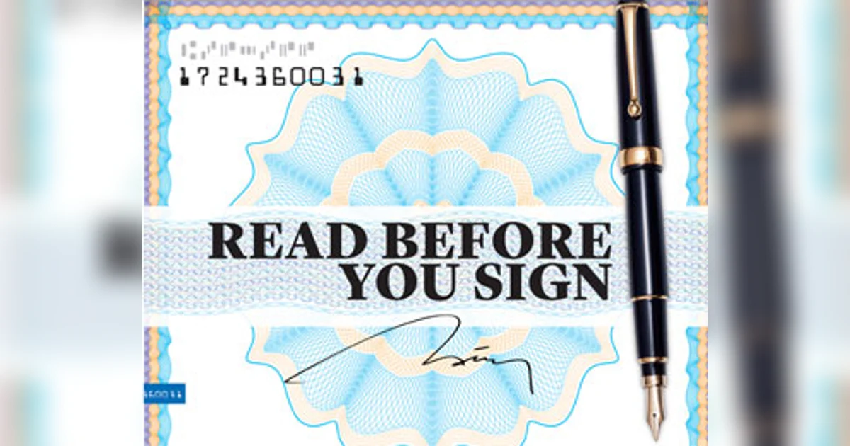 Read Before Sign Read before you sign | Khaleej Times