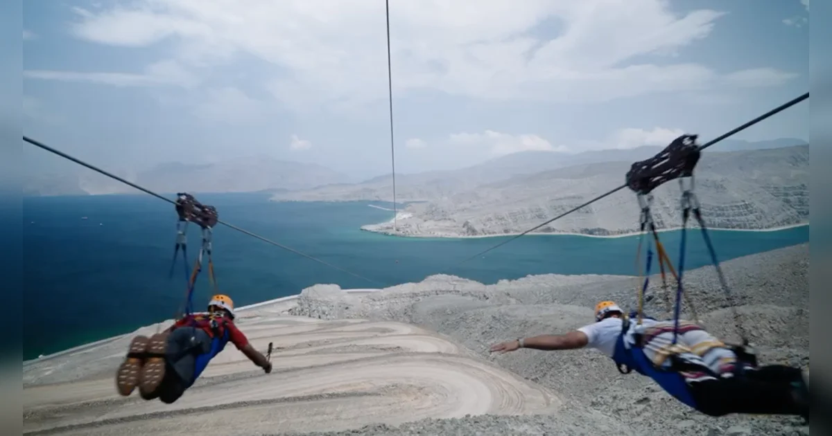 Watch: Did you see Oman’s dual zipline over water that broke the ...