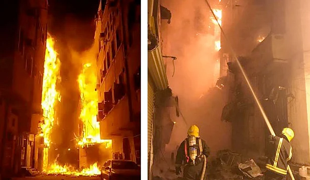 Video: Fire engulfs six buildings in Saudi Arabia | Khaleej Times