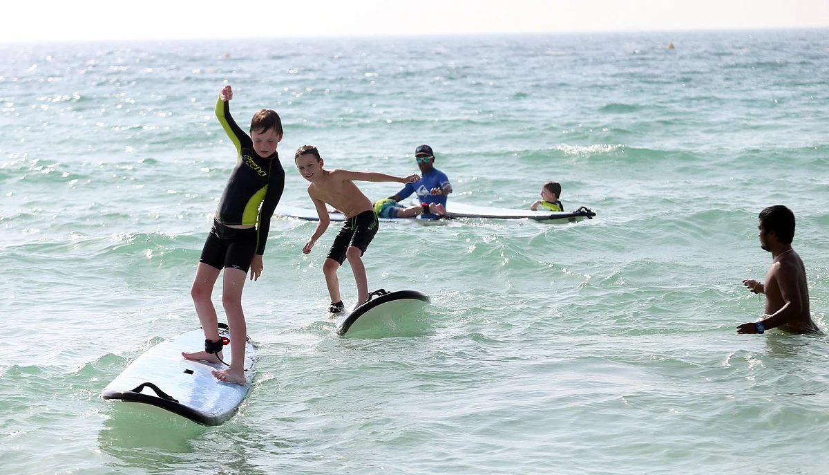 Kids learn to ride the wave | Khaleej Times