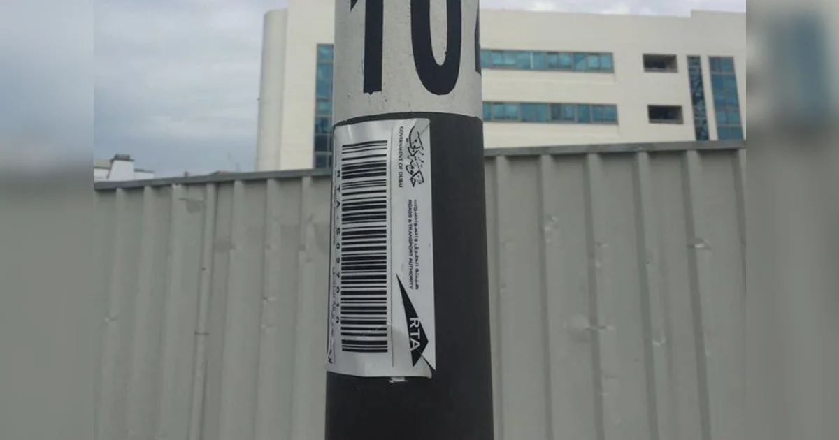 Here's the truth about RTA stickers on Dubai's street lights | Khaleej ...