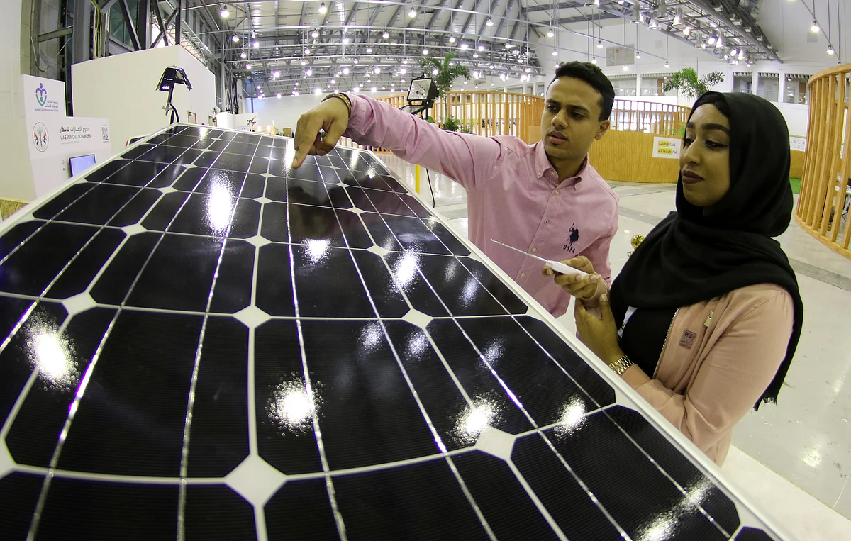 Students introduce solar panels moving with sun | Khaleej Times