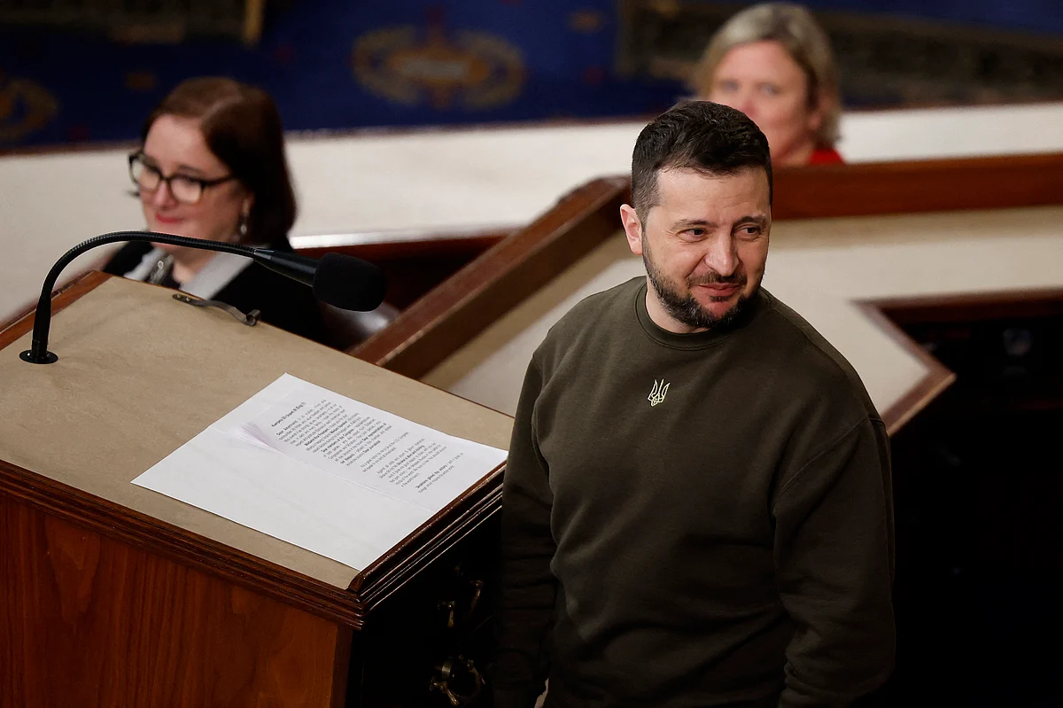 Ukraine President Zelensky gives historic address to US Congress ...