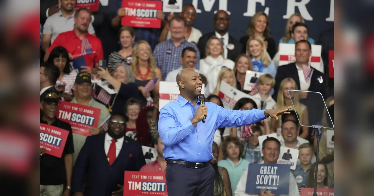 Republican US Senator Tim Scott makes White House bid official ...