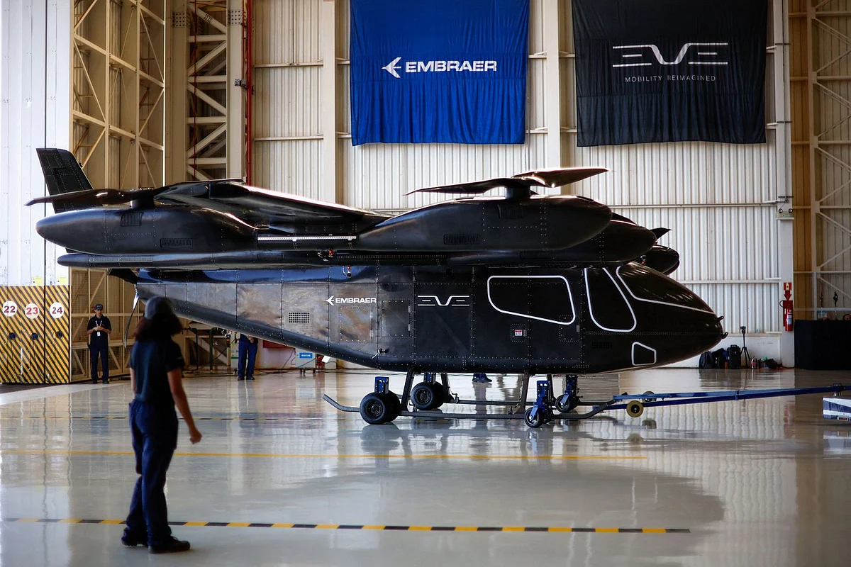Embraer's Eve rolls out flying taxi prototype | Khaleej Times
