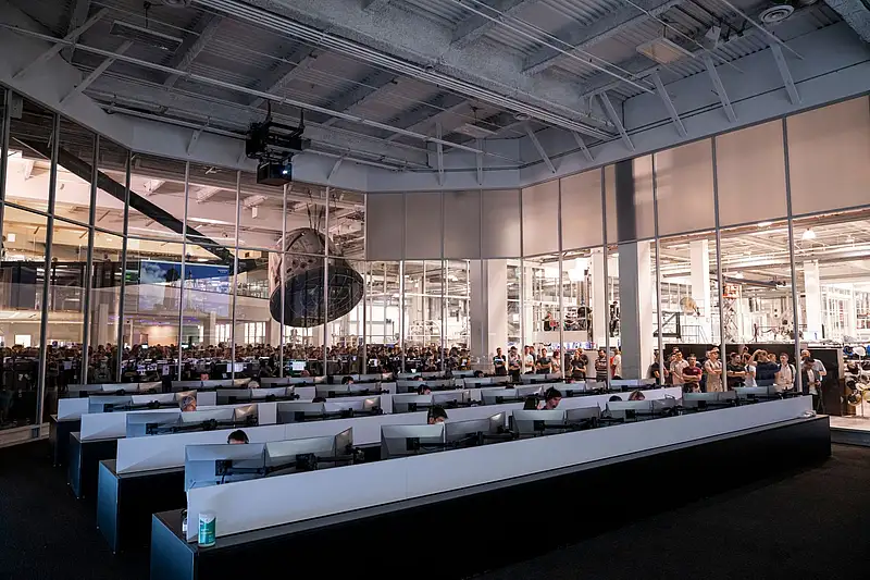 Spacex Rave Room Inside SpaceX mission control Room | Khaleej Times