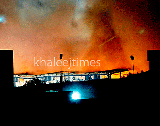 Fire destroys factory in Sharjah | Khaleej Times