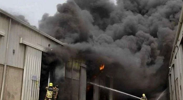 Fire guts warehouse in Ras Al Khor | Khaleej Times