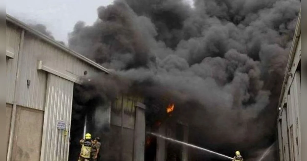 Fire guts warehouse in Ras Al Khor | Khaleej Times
