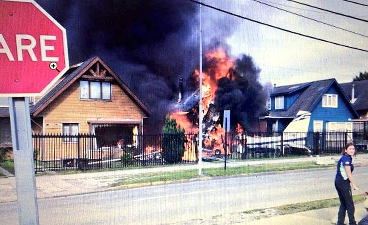 Video: Six killed as plane crashes into house in Chile | Khaleej Times