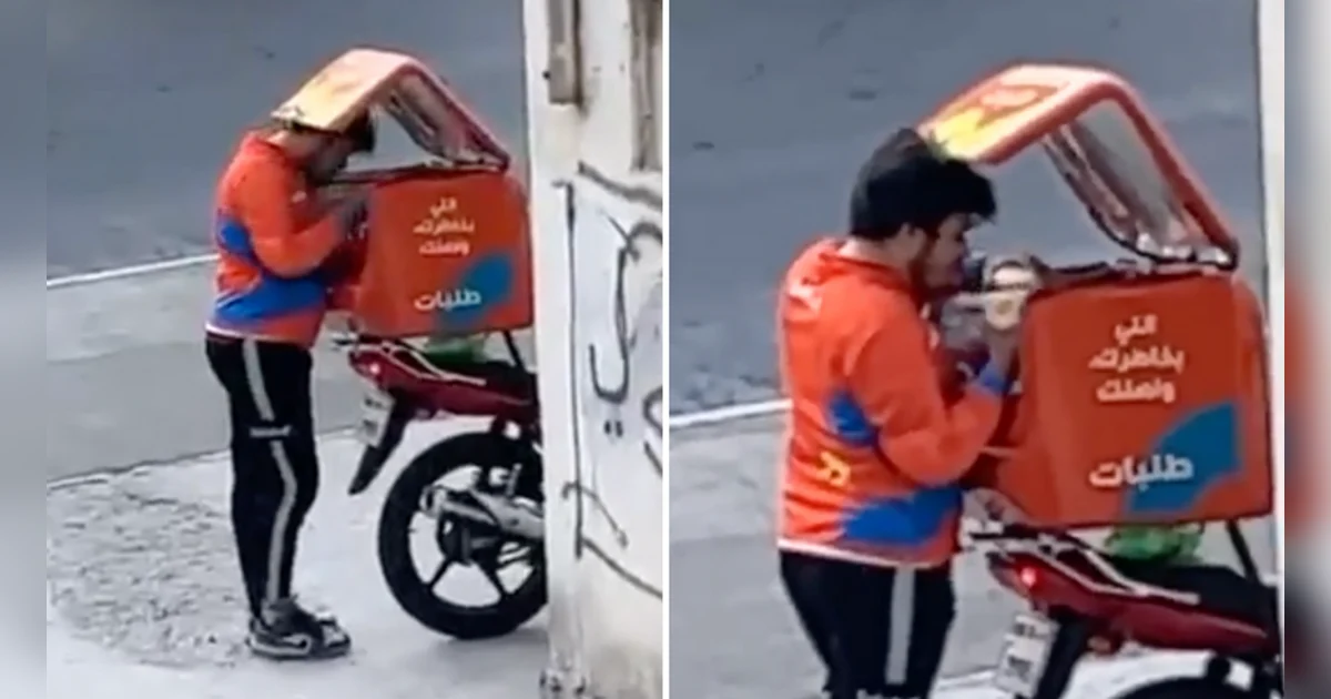 Viral video: Talabat rider seen eating food from delivery box; company ...