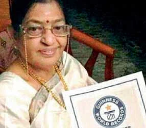 Susheela sings her way into Guinness Book | Khaleej Times